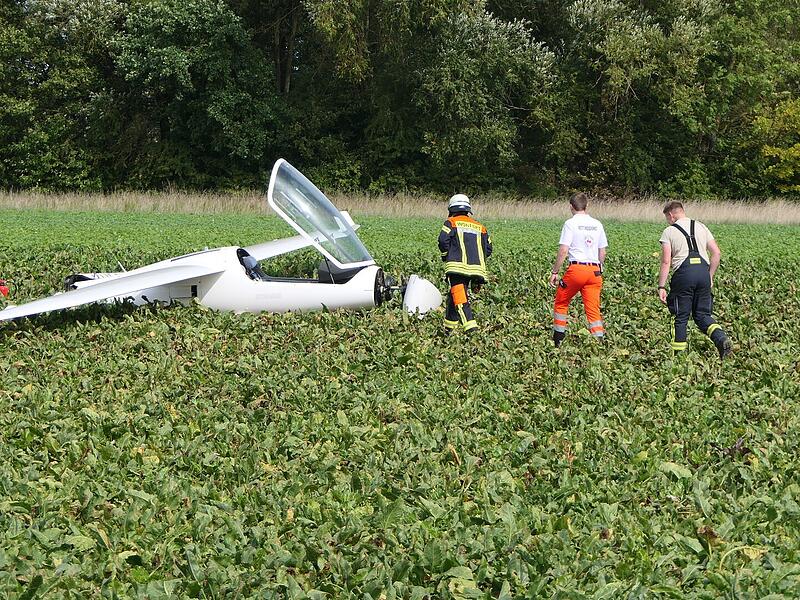Absturz eines Motorseglers in Wonfurt im Kreis Haßberge Absturz eines Motorseglers in Wonfurt im Kreis Haßberge