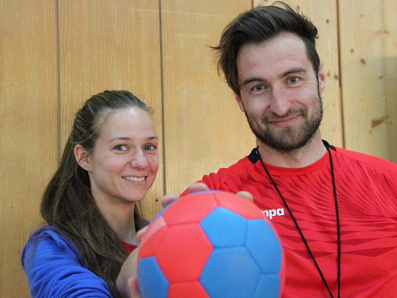 Wollen den Handball langfristig zur&uuml;ck nach Kronach holen: Jonas und Natascha Fehn.