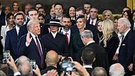 Der neue  US-Präsident Donald Trump  hat in der Rotunde des US-Kapitols in Washington den Amtseid abgelegt. Rechts im Bild sein Vorgänger Joe Biden, der Trump zuvor im Weißen Haus empfangen hatte.