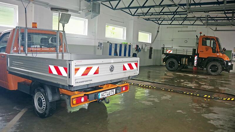 Mehr Platz gibt es auch in der Lagerhalle des neuen Bauhofs.