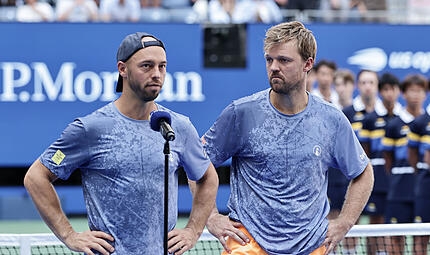 Kevin Krawietz (r.) und Tim P&uuml;tz warten weiterhin auf ihren ersten gemeinsamen Grand-Slam-Titel.