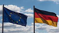 EU- und Deutschland-Flagge