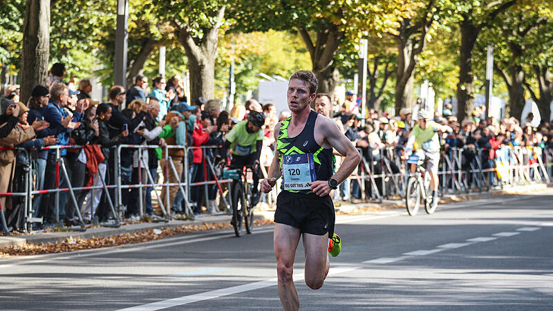 Gabriel Lautenschlager lief beim Berlin-Marathon einen neuen oberfr&auml;nkischen Rekord.