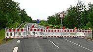 Brückensperrung auf der B22 in Richtung Strullendorf