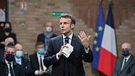 Frankreichs Präsident Emmanuel Macron gilt als aussichtsreichster Kandidat bei den bevorstehenden Präsidentschaftswahlen. Offiziell hat Macron seine Kandidatur allerdings noch gar nicht bekannt gegeben.