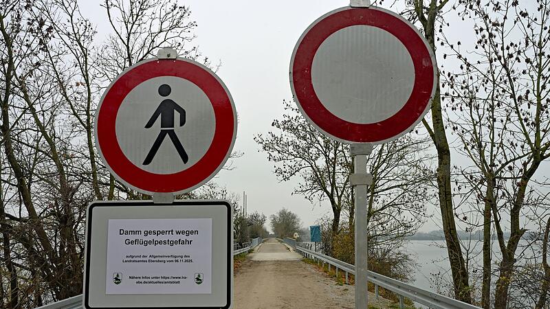 Wegsperre für Spaziergänger nach Vogelgrippe-Verdacht