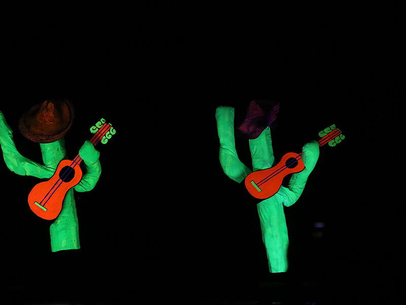 Seit 1986 ein besonderes Spektakel: Die Black-Light-Show als besonderes Merkmal der &bdquo;Gaaskeeser&ldquo;-Sitzung.