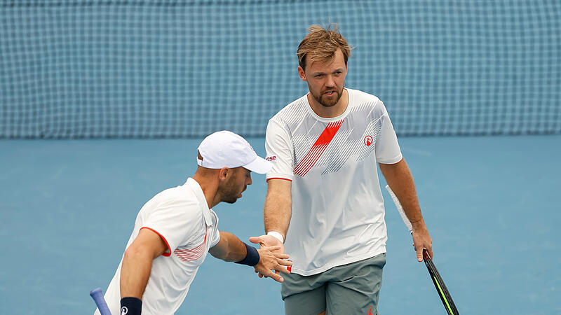 Kevin Krawietz (rechts) und Tim P&uuml;tz stehen bei den Canadian Open in Montreal im Achtelfinale.