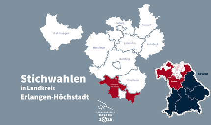 In zahlreichen Gemeinden im Landkreis Erlangen-H&ouml;chstadt wird es am 22. M&auml;rz Stichwahlen um B&uuml;rgermeisterposten geben.