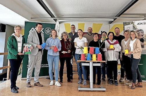 Die Sportger&auml;te f&uuml;r neun Grund- und Mittelschulen des Landkreises wurden in Forchheim &uuml;bergeben.