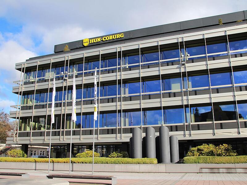 Die HUK Coburg – hier der Hauptsitz im oberfränkischen Coburg – ist mit dem Geschäftsjahr 2022 zufrieden.