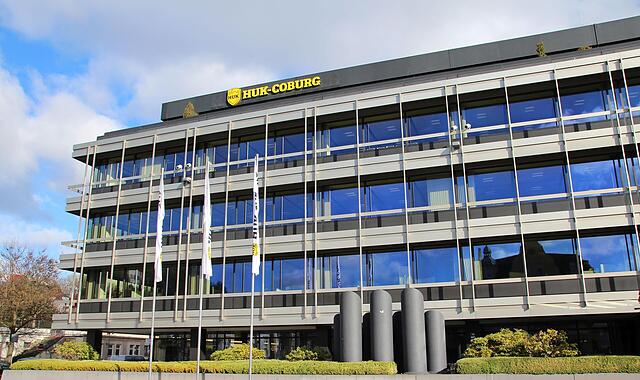 Die HUK Coburg &ndash; hier der Hauptsitz im oberfr&auml;nkischen Coburg &ndash; ist mit dem Gesch&auml;ftsjahr 2022 zufrieden.
