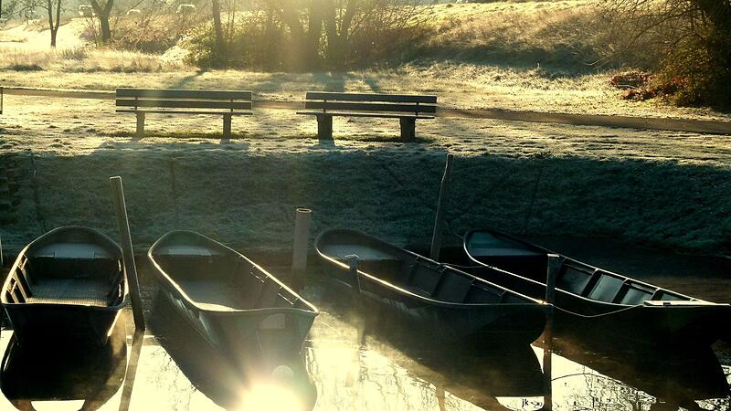Platz 1 bei „Unsere Heimat“: Fischerhafen im Morgenlicht von Josef Kröner
