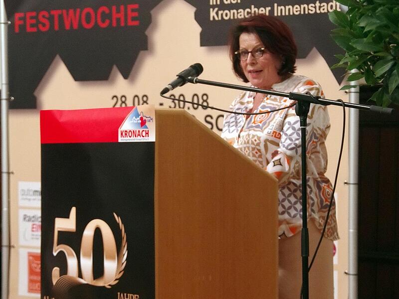 IHK-Hauptgeschäftsführerin a.D. Gabriele Hohenner hielt die Festrede