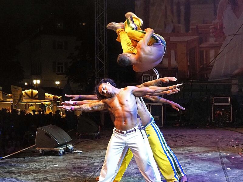 Capoeira-Show beim Samba-Festival in Coburg