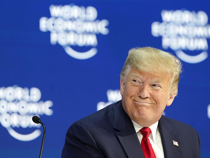US-Pr&auml;sident Trump beim Weltwirtschaftsforum in Davos