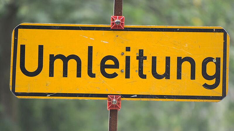 Bauarbeiten bei Stadtsteinach sorgen für eine Sperrung.
