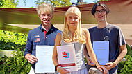 KHG Bamberg Abiturienten Kilian Dirauf, Lotte-Marie Adam, Jakob Schlüter KHG Bamberg Abiturienten Kilian Dirauf, Lotte-Marie Adam, Jakob Schlüter