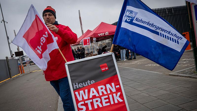 Ganzt&auml;gige Warnstreiks im Nahverkehr