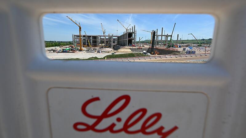 Baustelle des neuen Pharmastandort in Alzey von Eli Lilly