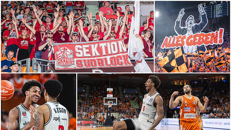 Die besten Fotos von Viertelfinalspiel Nummer 3 zwischen Ratiopharm Ulm und den BMA365 Bamberg Baskets zum Durchklicken in unserer Bildergalerie. Die besten Fotos von Viertelfinalspiel Nummer 3 zwischen Ratiopharm Ulm und den BMA365 Bamberg Baskets zum Durchklicken in unserer Bildergalerie.