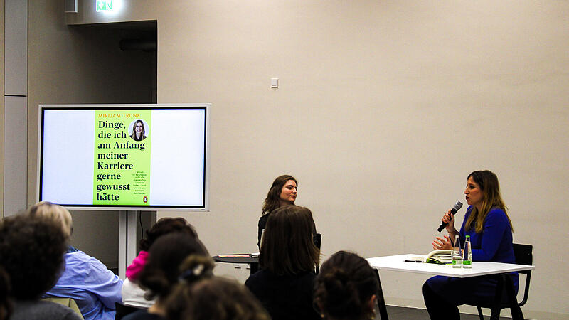 Mirijam Trunk bei ihrer Lesung in Bamberg.