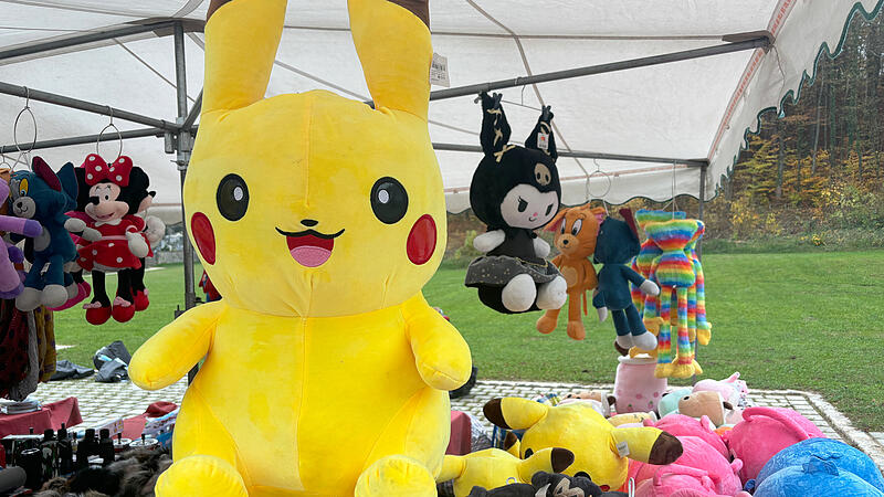 Nicht nur Pikachu: Auf dem Gößweinsteiner Allerheiligen-Markt gab es fast nichts, was es nicht gab.Forchheim & Fränkische Schweiz Nicht nur Pikachu: Auf dem Gößweinsteiner Allerheiligen-Markt gab es fast nichts, was es nicht gab.