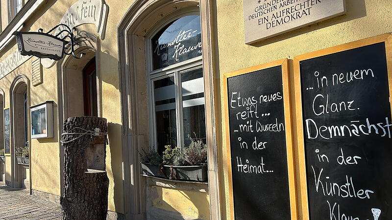 Künstler-Klause am Coburger Theaterplatz: Die Neueröffnung steht kurz bevor.