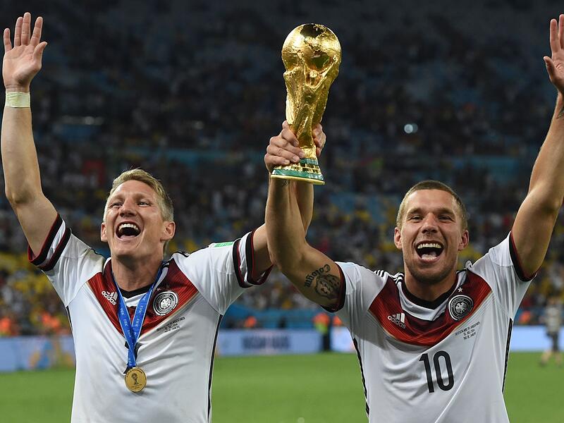 Bastian Schweinsteiger und Lukas Podolski