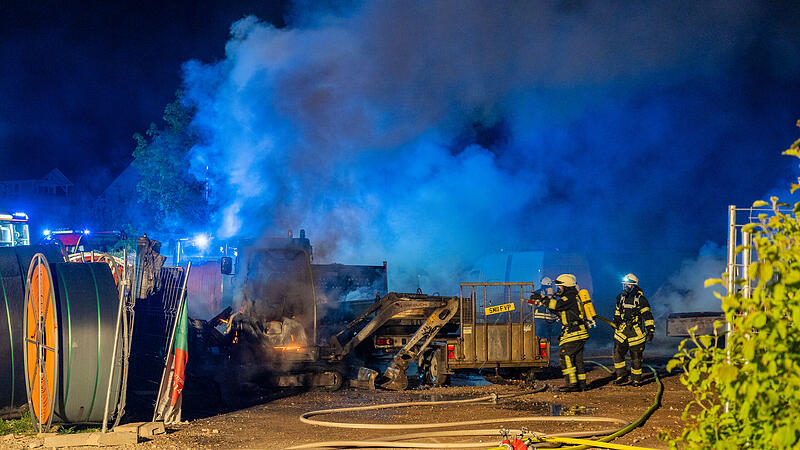 Brandanschlag in Rattelsdorf auf Baufirma