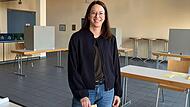 Sabrina Sch&auml;fer bei der Stimmabgabe. Sie ist neue B&uuml;rgermeisterin von N&uuml;dlingen.