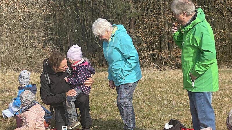 Ein Picknick zum Frühstück.