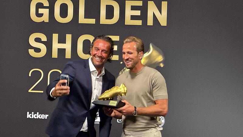 Auszeichnung Goldener Schuh f&uuml;r Bayern-Profi Harry Kane