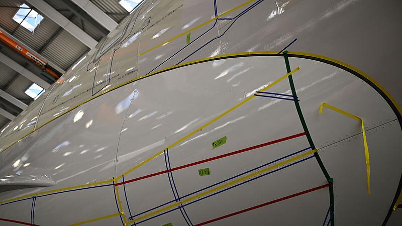 AeroSHARK-Installation an einem Airbus A330