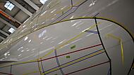 AeroSHARK-Installation an einem Airbus A330 AeroSHARK-Installation an einem Airbus A330