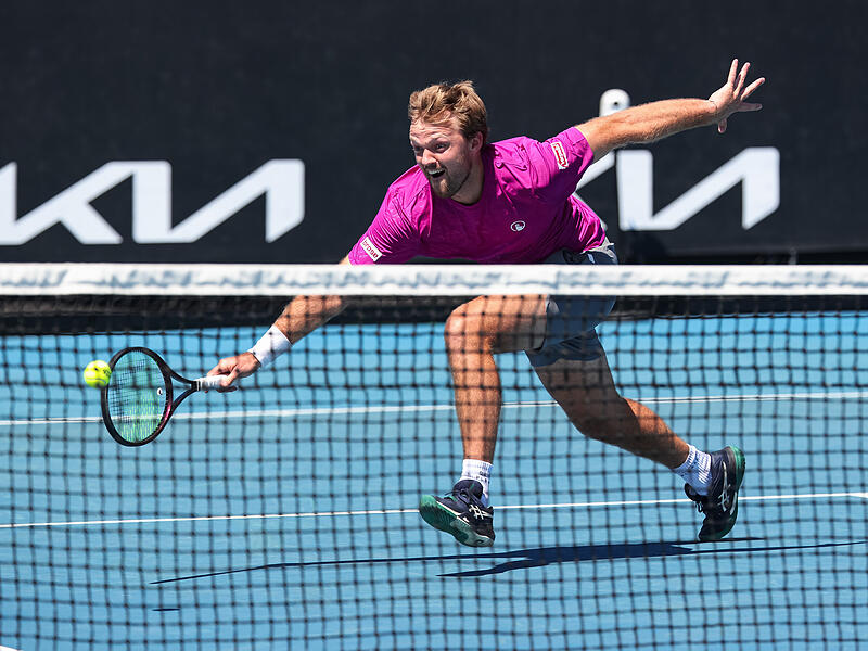 Kevin Krawietz (hier bei den Australian Open) steht beim Masters-Turnier in Miami in Runde 2.