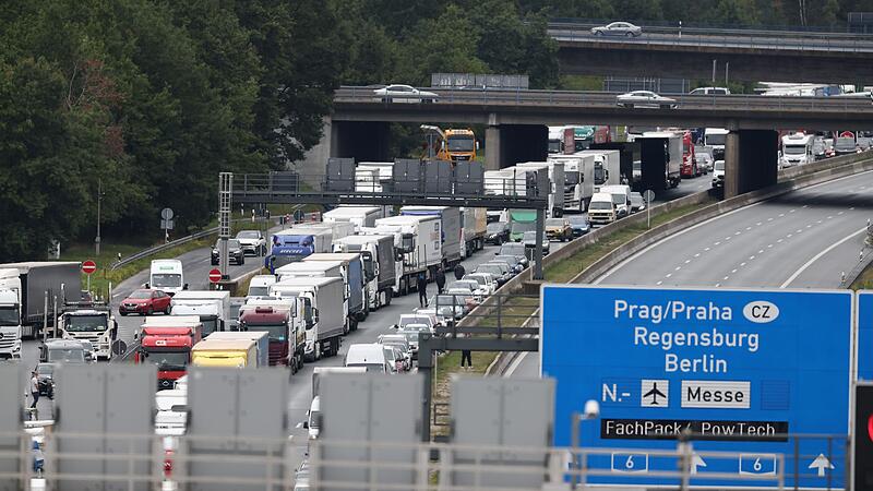Gefahrstoff-Unfall auf Autobahn 6