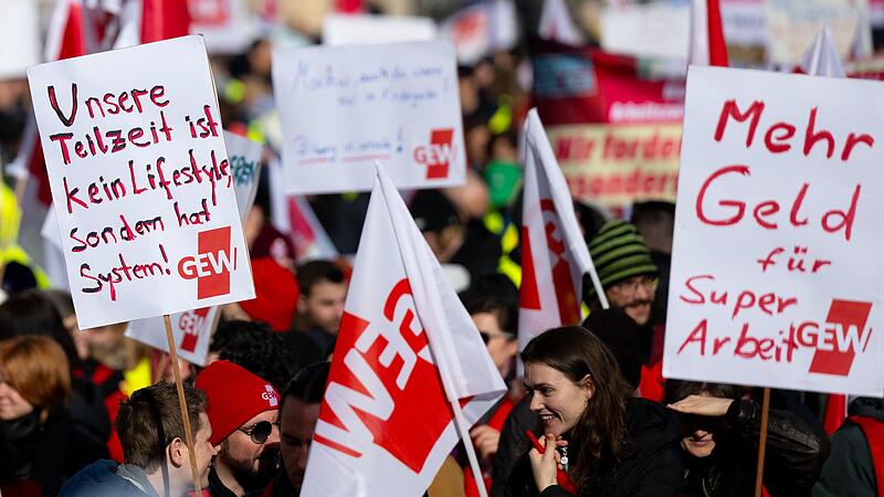 Warnstreik der Gewerkschaften - M&uuml;nchen