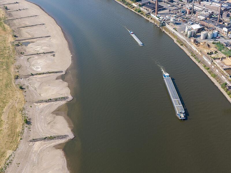 Niedrigwasser im Rhein