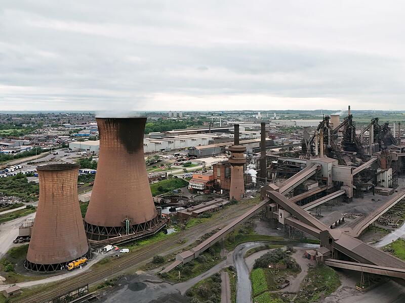 British Steel Werke in Scunthorpe