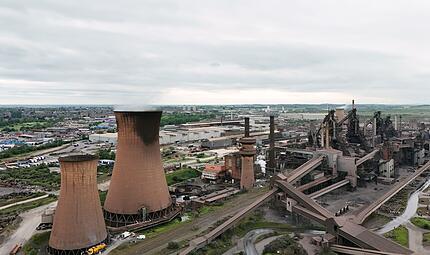 British Steel Werke in Scunthorpe British Steel Werke in Scunthorpe
