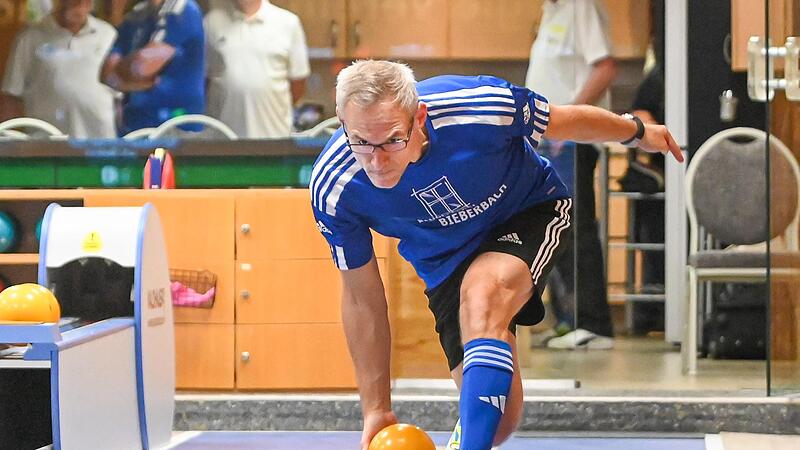 Alexander Wellach, hier auf der Heimanlage in Neustadt,  beendete sein Spiel mit guten 959 Holz.