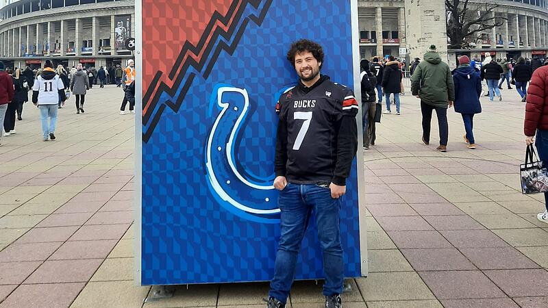Kilian Herbst kam im Trikot der Bamberg Bucks ins Olympiastadion.