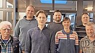 Der neue Vorstand (von links) Reinhard Englert, Florian Weickert, Paul Wagner, Steffen S&ouml;ll, Sarah Haase, Alexander Hanna, Manfred Weigand.