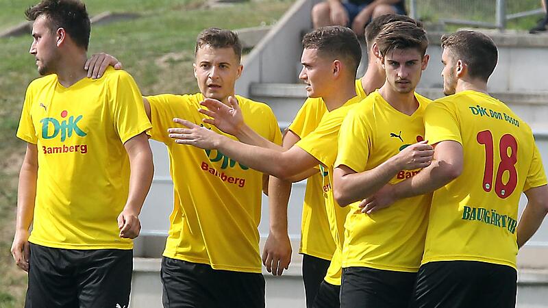 Grund zum Jubeln hatte in der Fu&szlig;ball-Bayernliga endlich wieder die DJK Don Bosco Bamberg: Beim W&uuml;rzburger FV gewannen die Wildensorger mit 4:1.