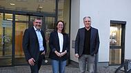 Von links: Volker Sch&auml;fer (SPD), Sabrina Sch&auml;fer (CSU) und Christian H&ouml;fler (B&uuml;rgerblock) kandidierten f&uuml;r das B&uuml;rgermeisteramt in N&uuml;dlingen.