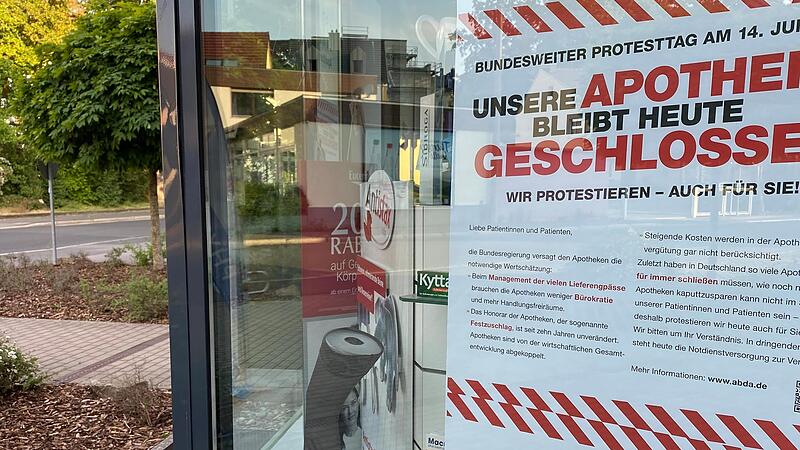 Wie hier in Bad Kissingen werden am 14. Juni viele Apotheken im Landkreis aus Protest geschlossen haben.