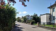 Blick in die Bismarckstraße im Herbst.