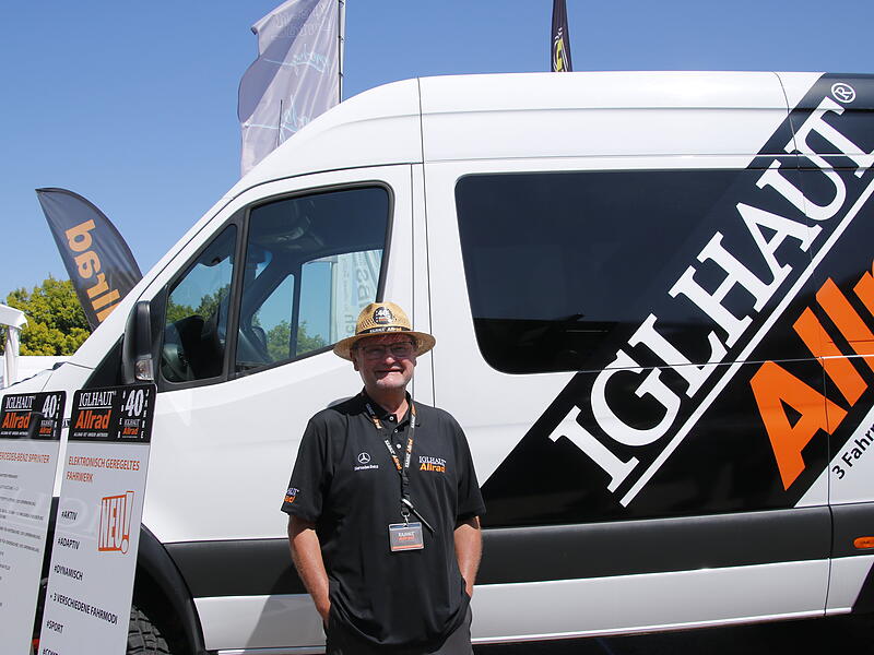 Michael Iglhaut baut Allradlösungen unter Mercedes Sprinter. Michael Iglhaut baut Allradlösungen unter Mercedes Sprinter.