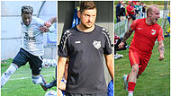 Wechseln jeweils den Verein (von links): Til McCullough, Ludwig Scheler und Heiko Röttger.